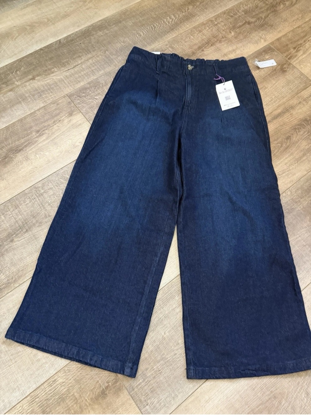 Women's Gloria Vanderbilt  Wide-Leg Denim Jeans - Dark Blue